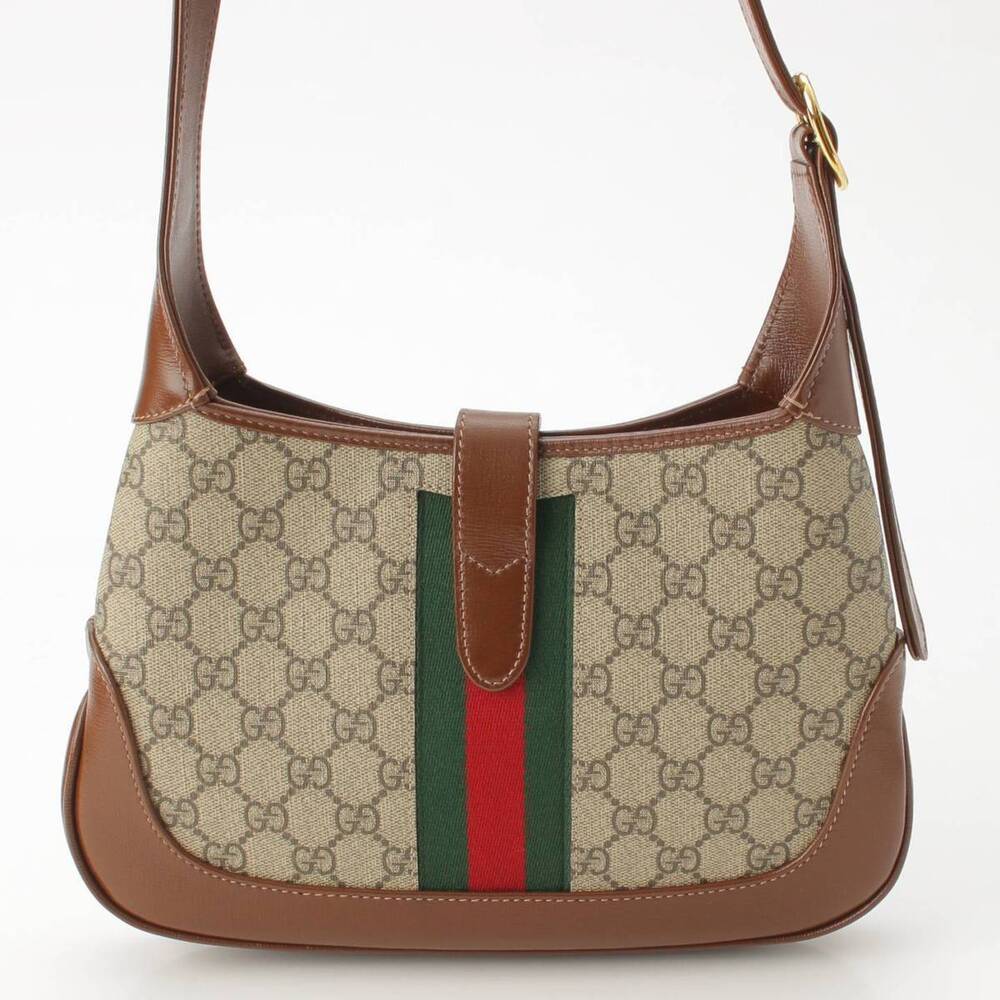 GucciGucci GG Supreme Jackie Sherry Shoulder Bag Beige Brown - Picture 4 of 8